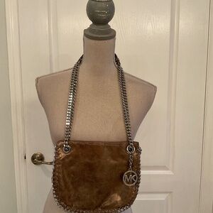 Michael KORS Metallic Leather Crossbody Purse